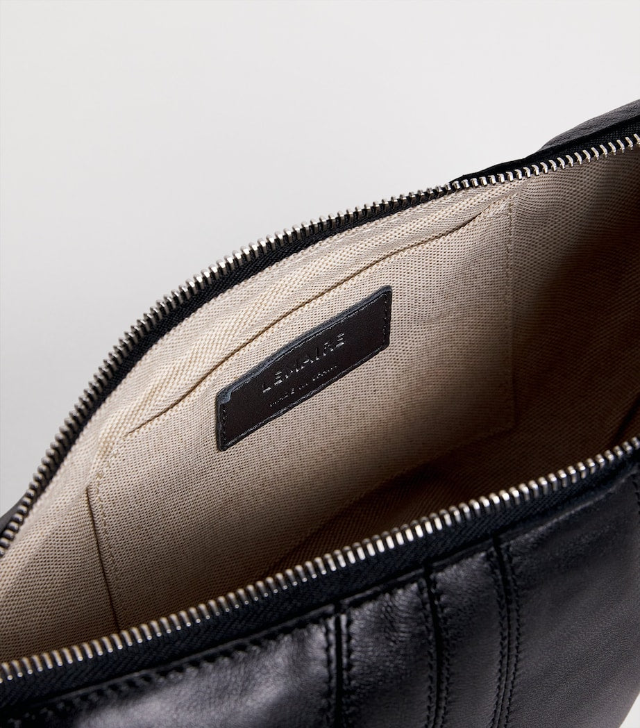 Lemaire small nappa leather croissant cross-body bag - British product