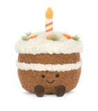 Jellycat Carrot Cake soft toy 15cm, UK version