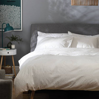 Argos Habitat Seersucker Plain White Bedding Set - Single- Buy online at McGrocer