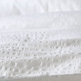 Habitat seersucker bedding set plain white single, imported from the UK