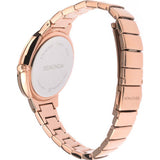 Seksy brown ladies watch with metal bracelet, imported from the UK