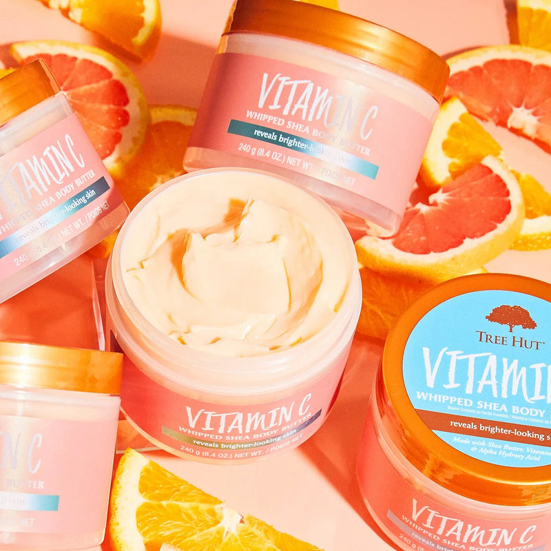 Tree Hut Vitamin C Whipped Body Butter 240g, imported from the UK
