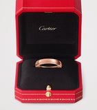 Cartier d'Amour rose gold wedding ring, imported from the UK