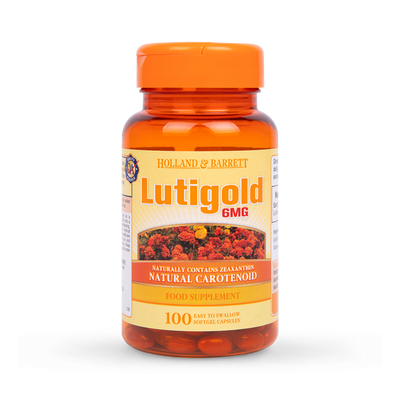 Holland & Barrett Holland & Barrett Lutigold Lutein Eye Health Supplement 100 Capsules 6mg- Buy online at McGrocer