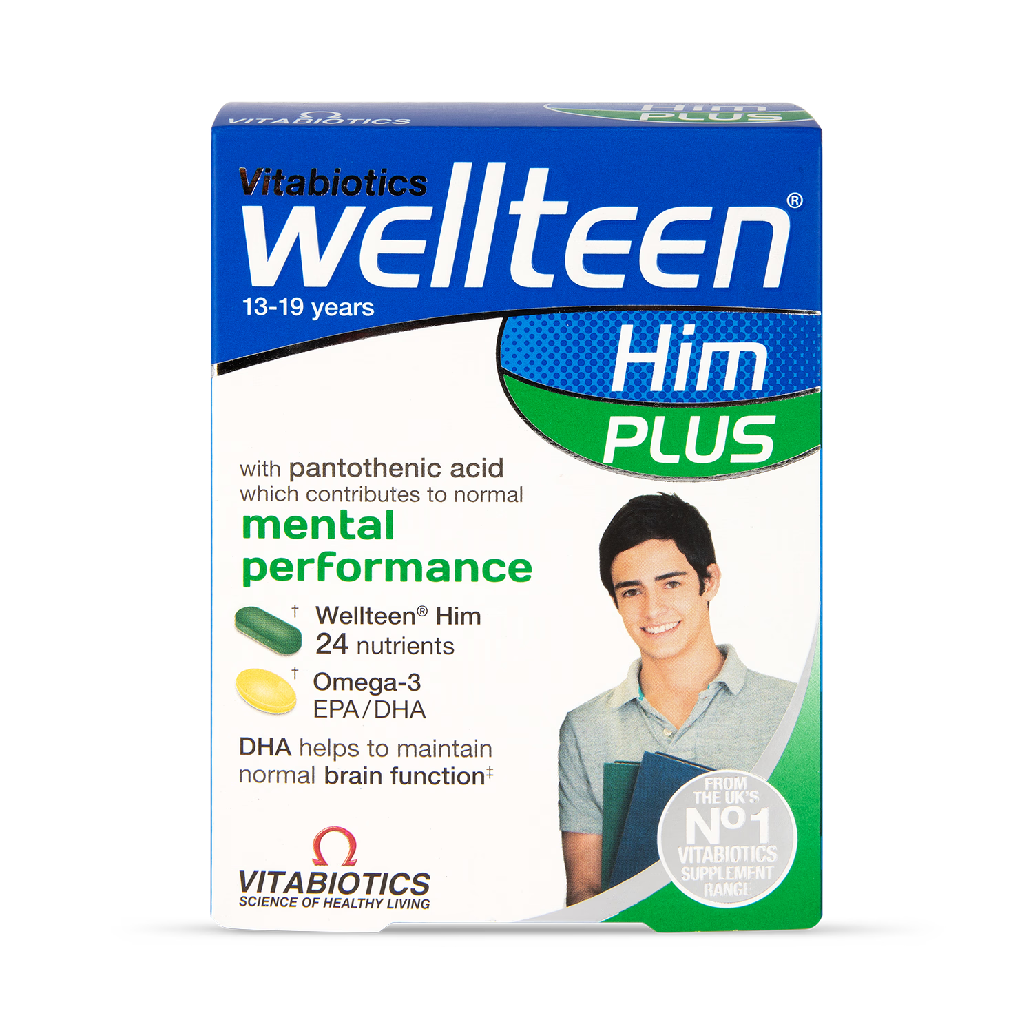 Vitabiotics Wellteen Him Plus multivitamin 56 tablets (British brand)