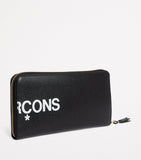 Comme des Garçons leather logo print wallet - British product