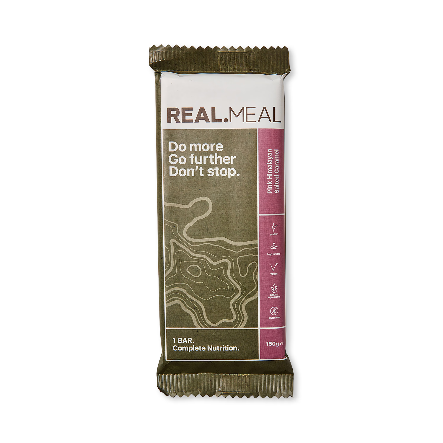 RealMeal Salted Caramel energy bar 150g - British product