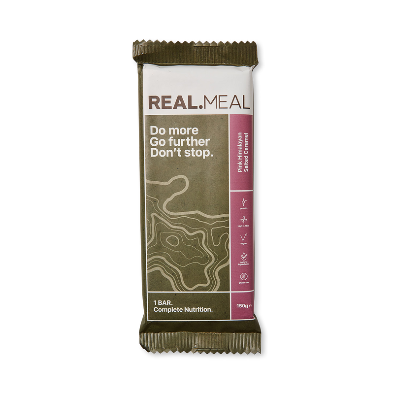 RealMeal Salted Caramel energy bar 150g - British product