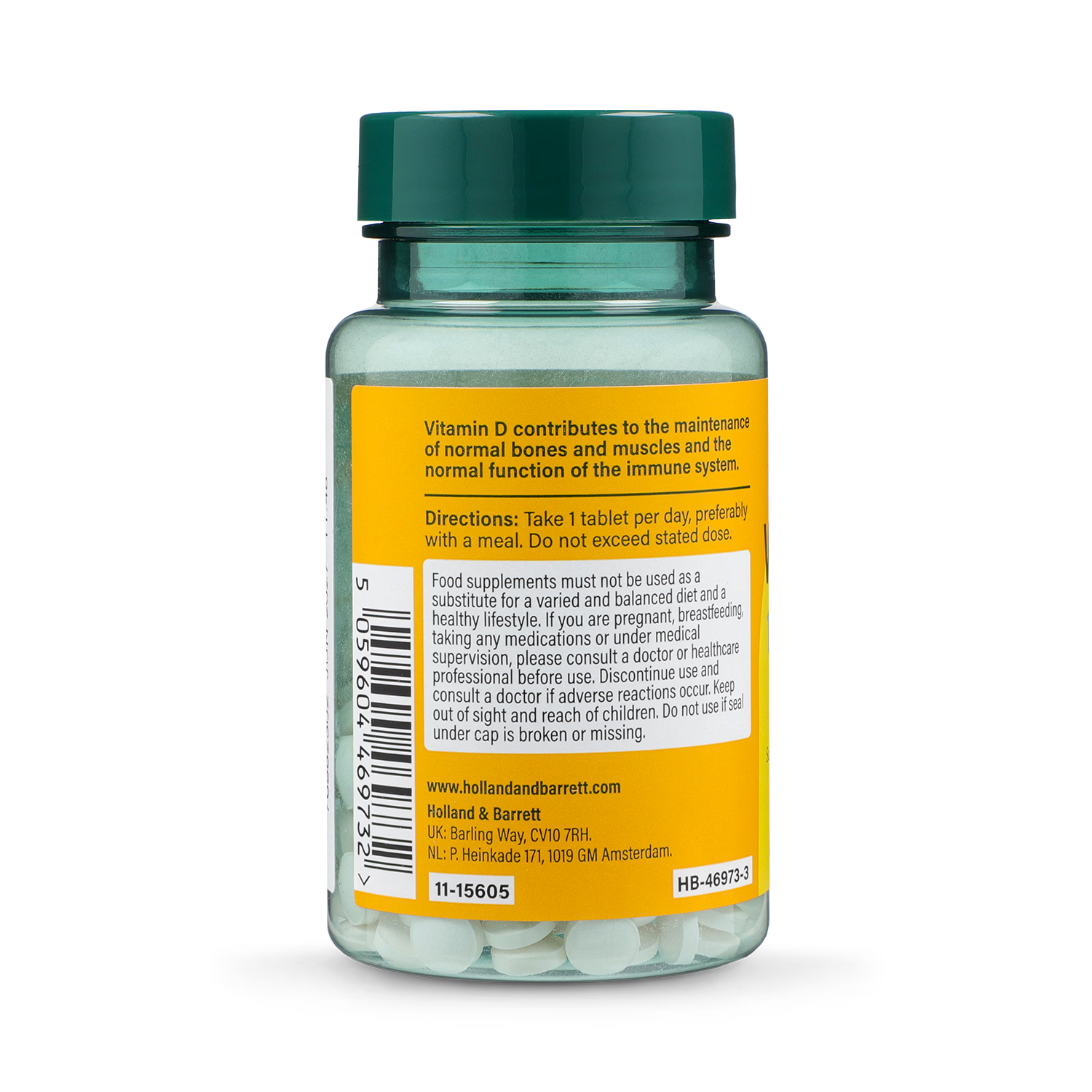 Holland & Barrett Vitamin D3 1000IU 240 Tablets, UK version