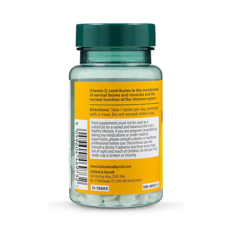Holland & Barrett Vitamin D3 1000IU 240 Tablets, UK version