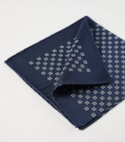 Brunello Cucinelli printed silk pocket square 35x35cm (British brand)