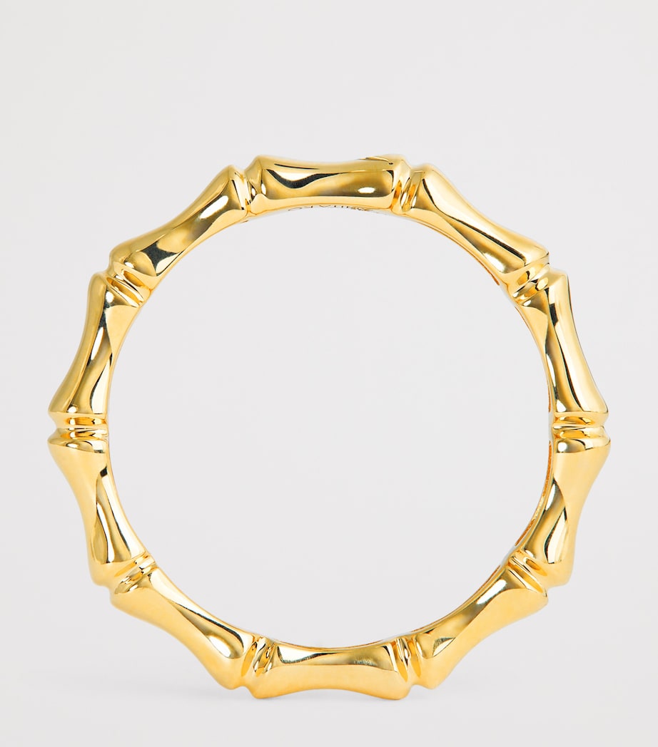 Anita Ko yellow gold bamboo ring (British brand)