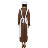 Smiffys Victorian Kit white apron mop cap, UK version