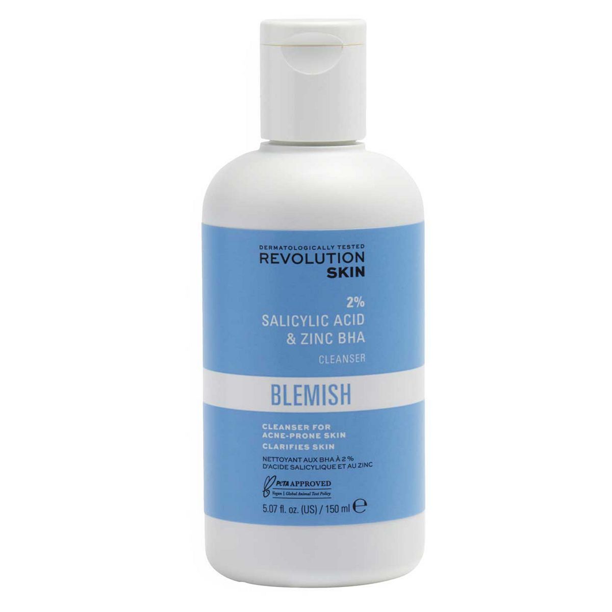 Revolution Skincare 2% Salicylic Acid & Zinc BHA Anti Blemish Cleanser 150ml GOODS Boots   