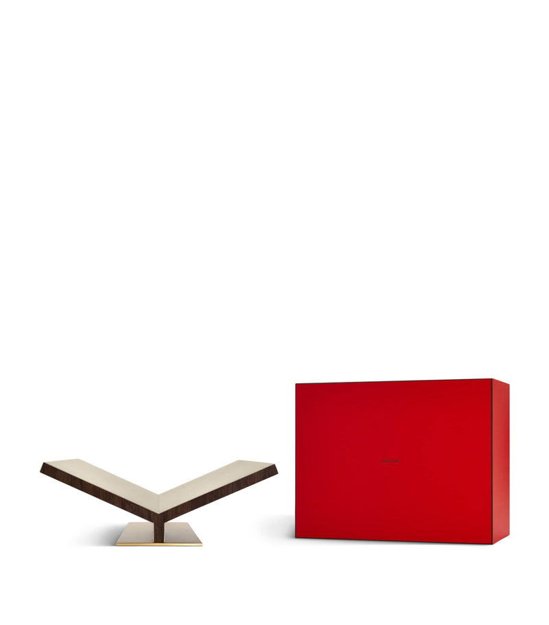 Assouline Walnut-Leather Ultimate Collector Bookstand - British product