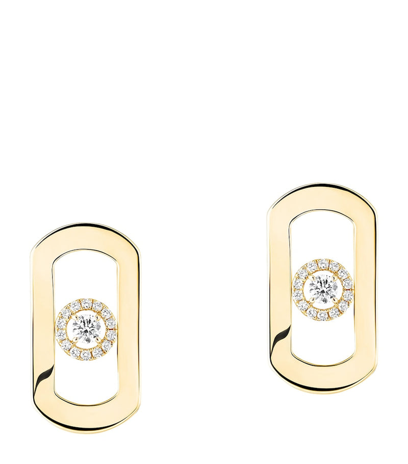 Messika So Move diamond stud earrings 0.23ct, imported from the UK