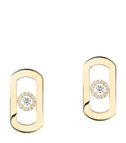Messika So Move diamond stud earrings 0.23ct, imported from the UK