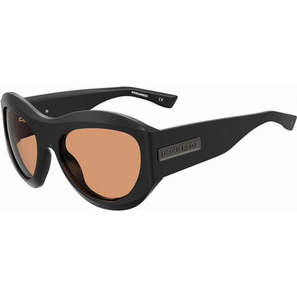 Dsquared2 black D2 0072 sunglasses plastic frame (British brand)