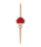 Chopard Happy Diamonds rose gold bangle with moving diamond, UK version