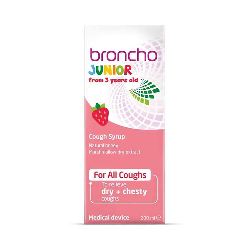 Bronchostop Junior cough syrup 120ml (British brand)