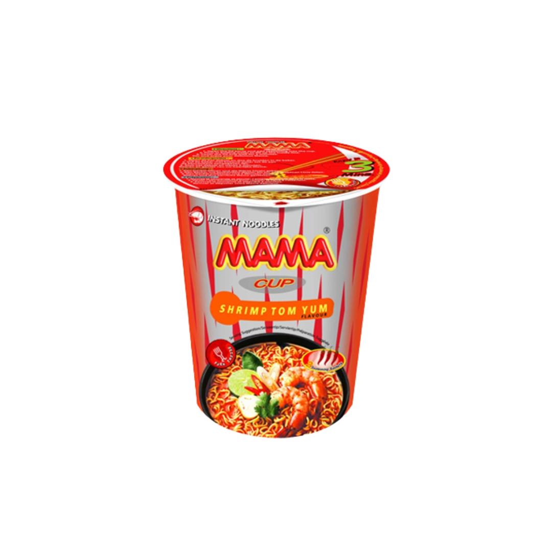 Mama instant cup noodles shrimp tom yum flavour (British brand)