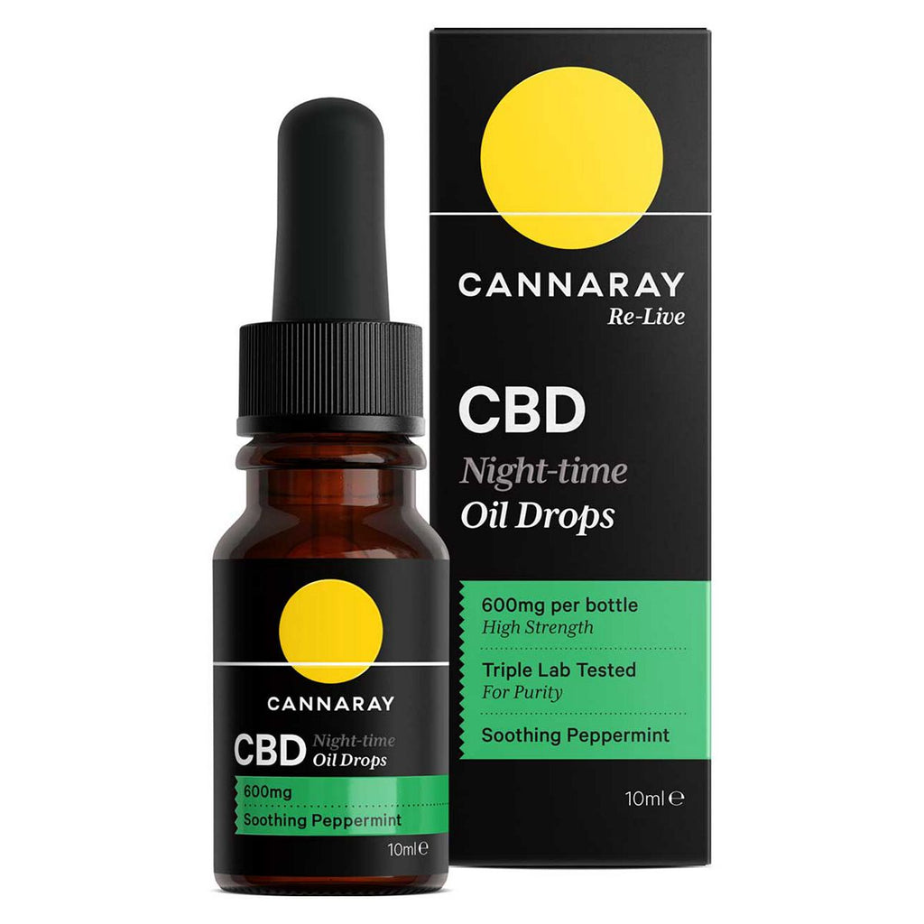 Cannaray Night-Time CBD Oil Drops 600mg - 10ml