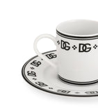 Dolce&Gabbana DG Logo porcelain coffee cup and saucer set - British product