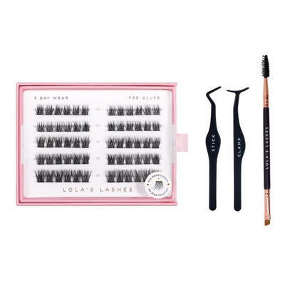 Superdrug Lola's Lashes Press-on Lashes Soft Wisp Starter Kit 60 Clusters- Buy online at McGrocer