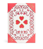 Harrods heart cut-out greeting card, imported from the UK