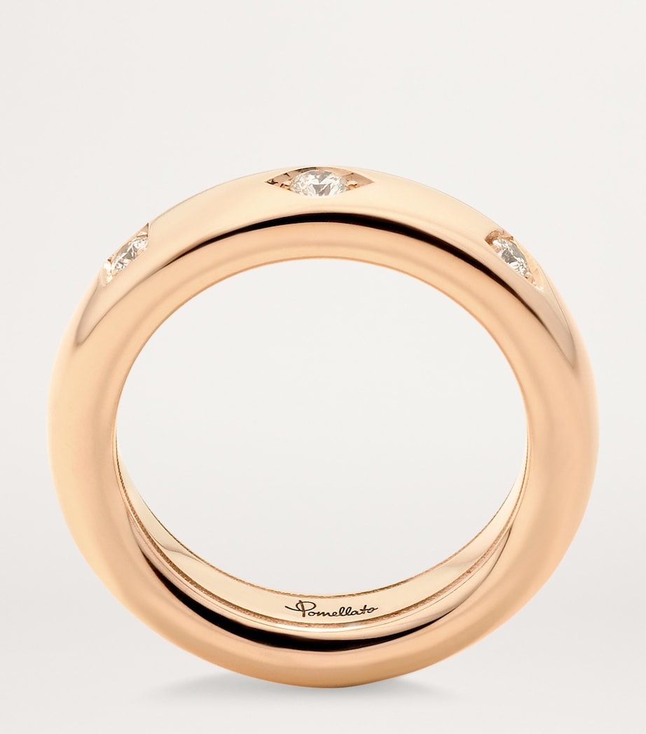 Pomellato Iconica rose gold diamond ring, UK version