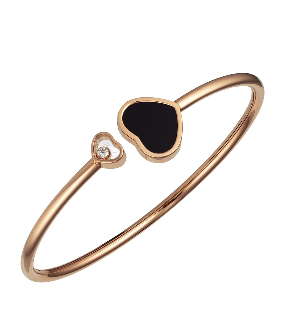 Chopard Happy Hearts rose gold bangle with diamond, imported from the UK