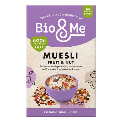 Holland & Barrett Bio Me Fruit Nut Gut-loving Oat Muesli 450g- Buy online at McGrocer