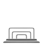El Casco chrome-plated envelope holder - British product