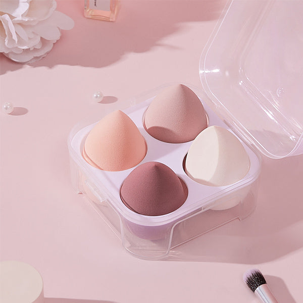 Livingandhome makeup sponge set 4 pink, imported from the UK