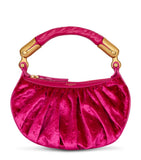 Balmain mini top-handle bag Ebene half-moon, imported from the UK