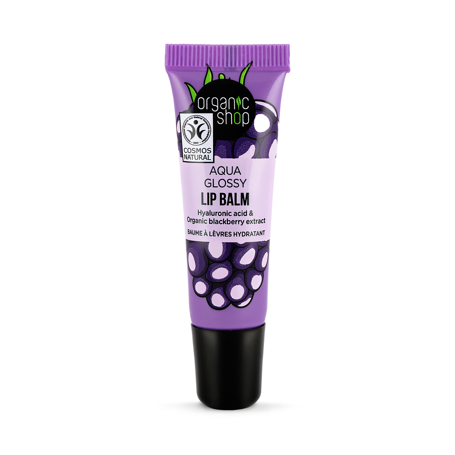 Organic Shop lip balm hyaluronic acid blackberry 10ml (British brand)