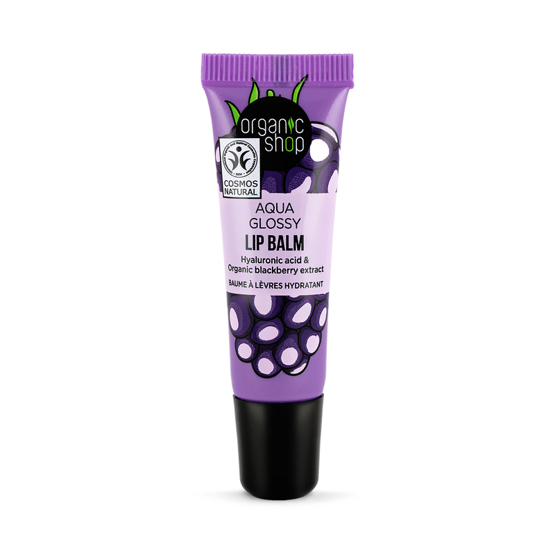 Organic Shop lip balm hyaluronic acid blackberry 10ml (British brand)