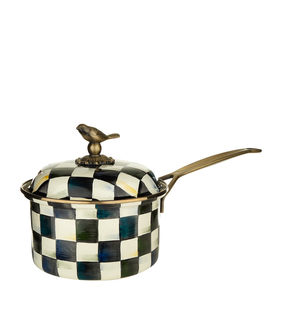 MacKenzie-Childs Courtly Check saucepan 20.5cm (British brand)