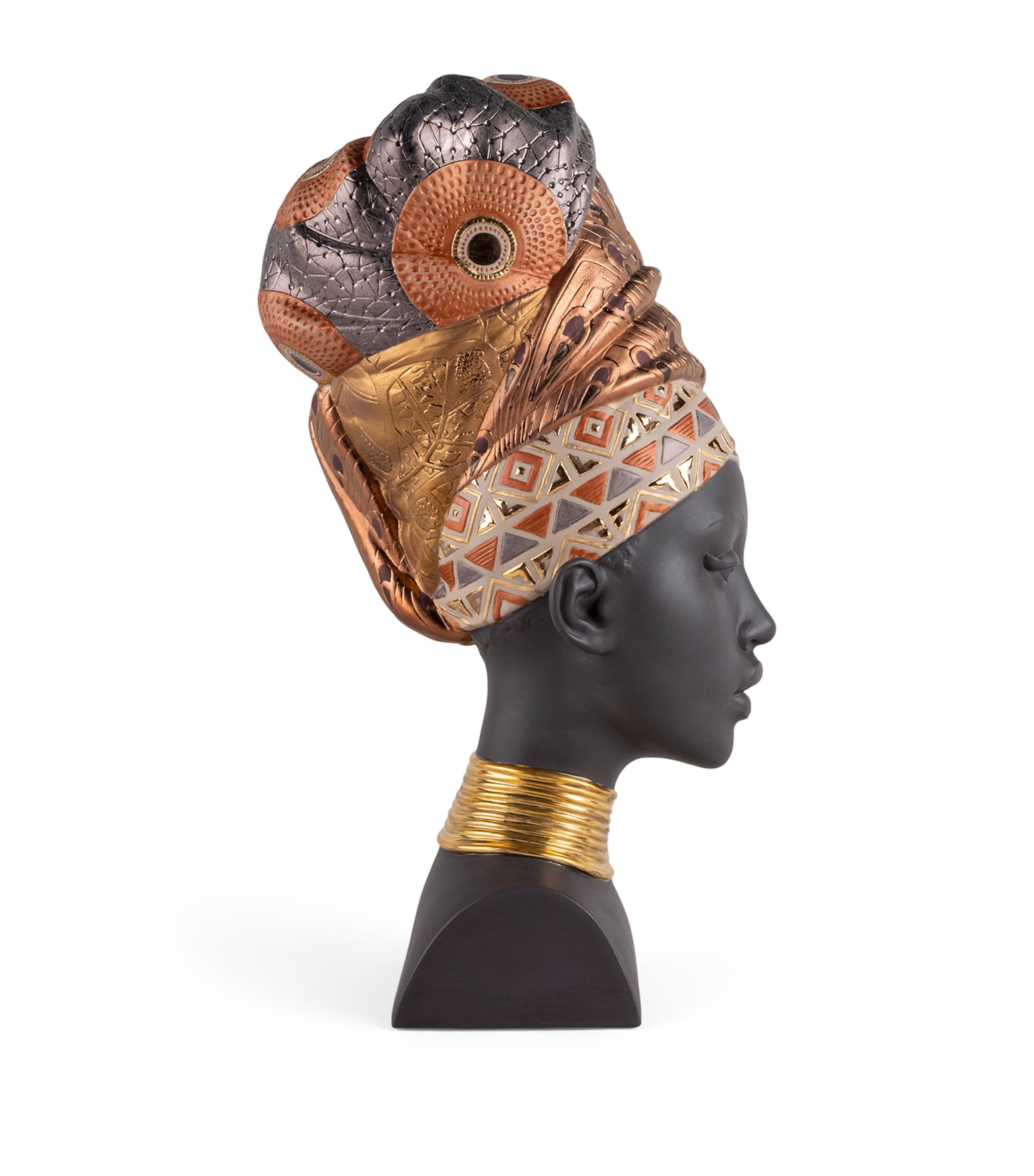 Lladró African Soul Bust porcelain sculpture, UK version