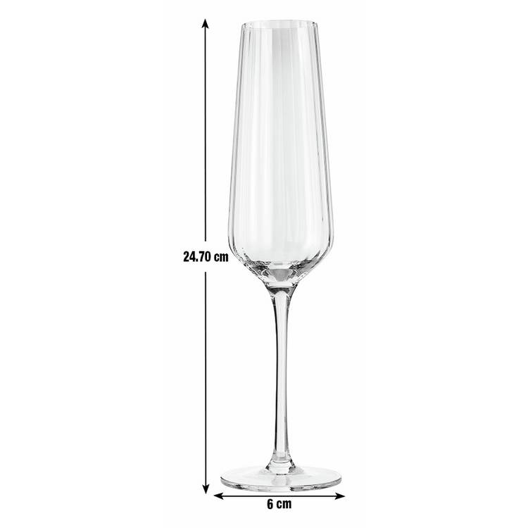 Habitat iridescent champagne flute set of 4 - British product