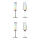 Habitat iridescent champagne flute set of 4 - British product