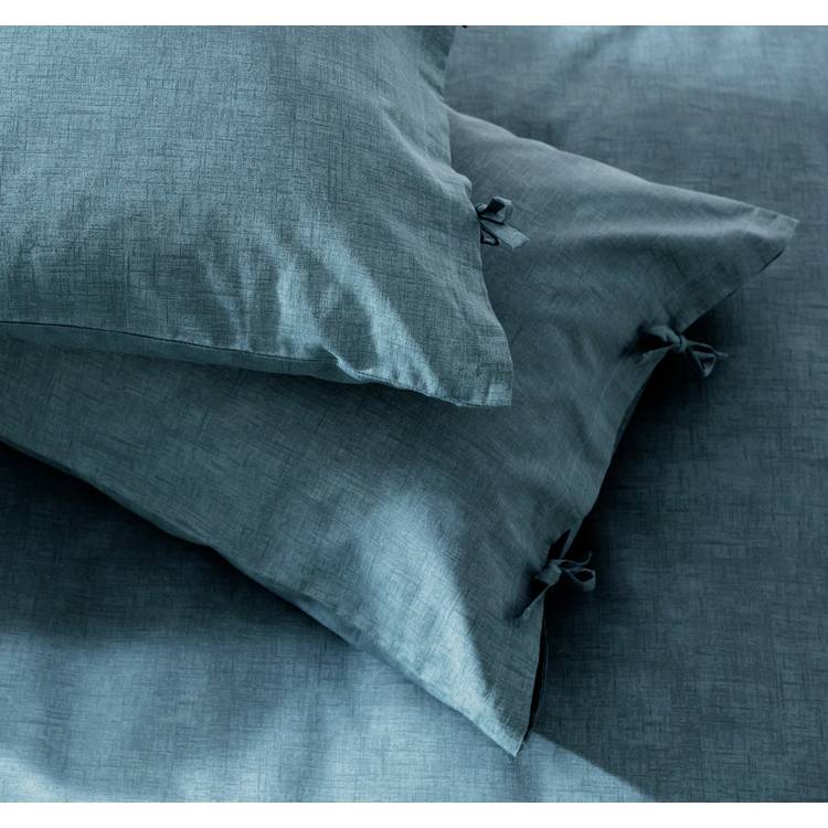 Habitat Herbalist cotton textured blue bedding set single - British product