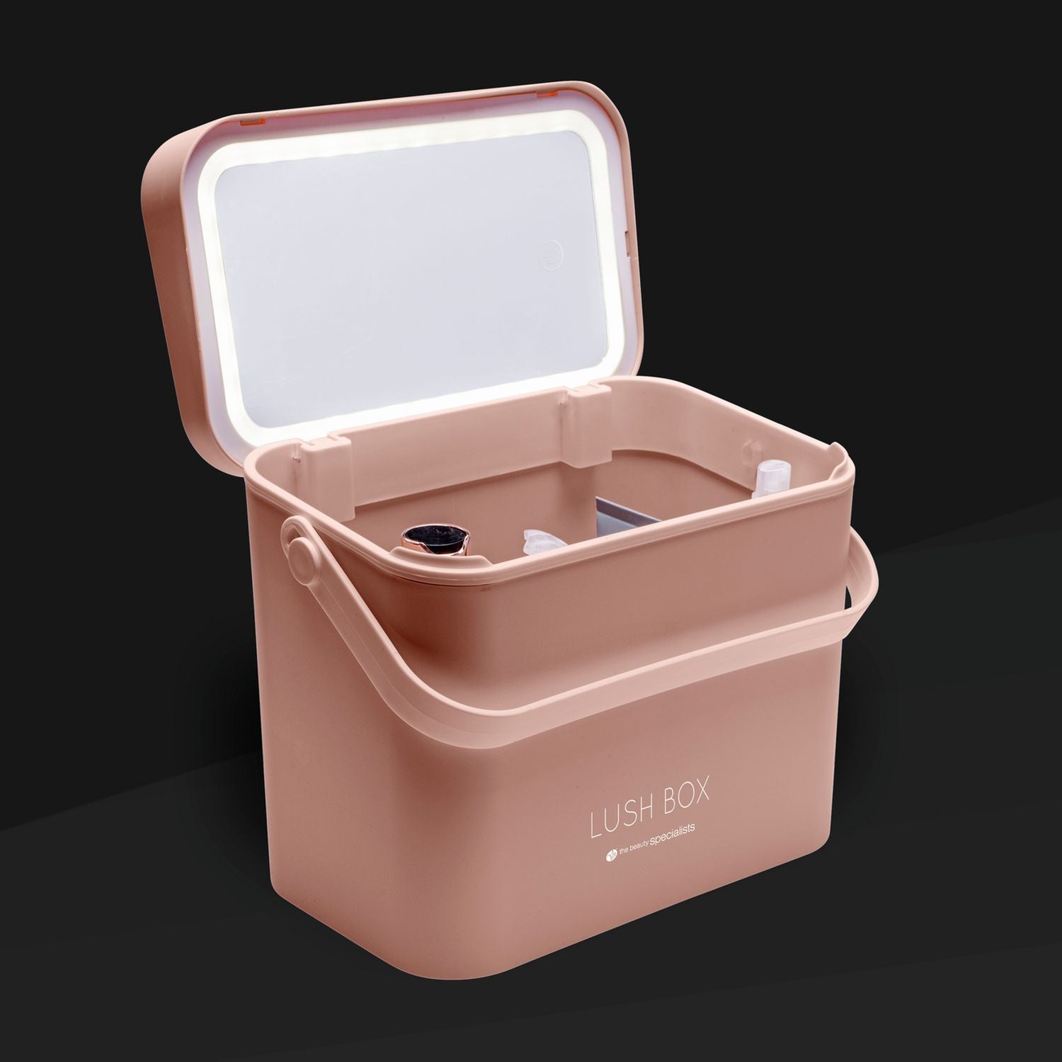 Rio Lush Box large beauty storage case with LED mirror, UK version