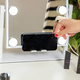 STYLPRO Hollywood Bluetooth mirror with dimmable lights, imported from the UK