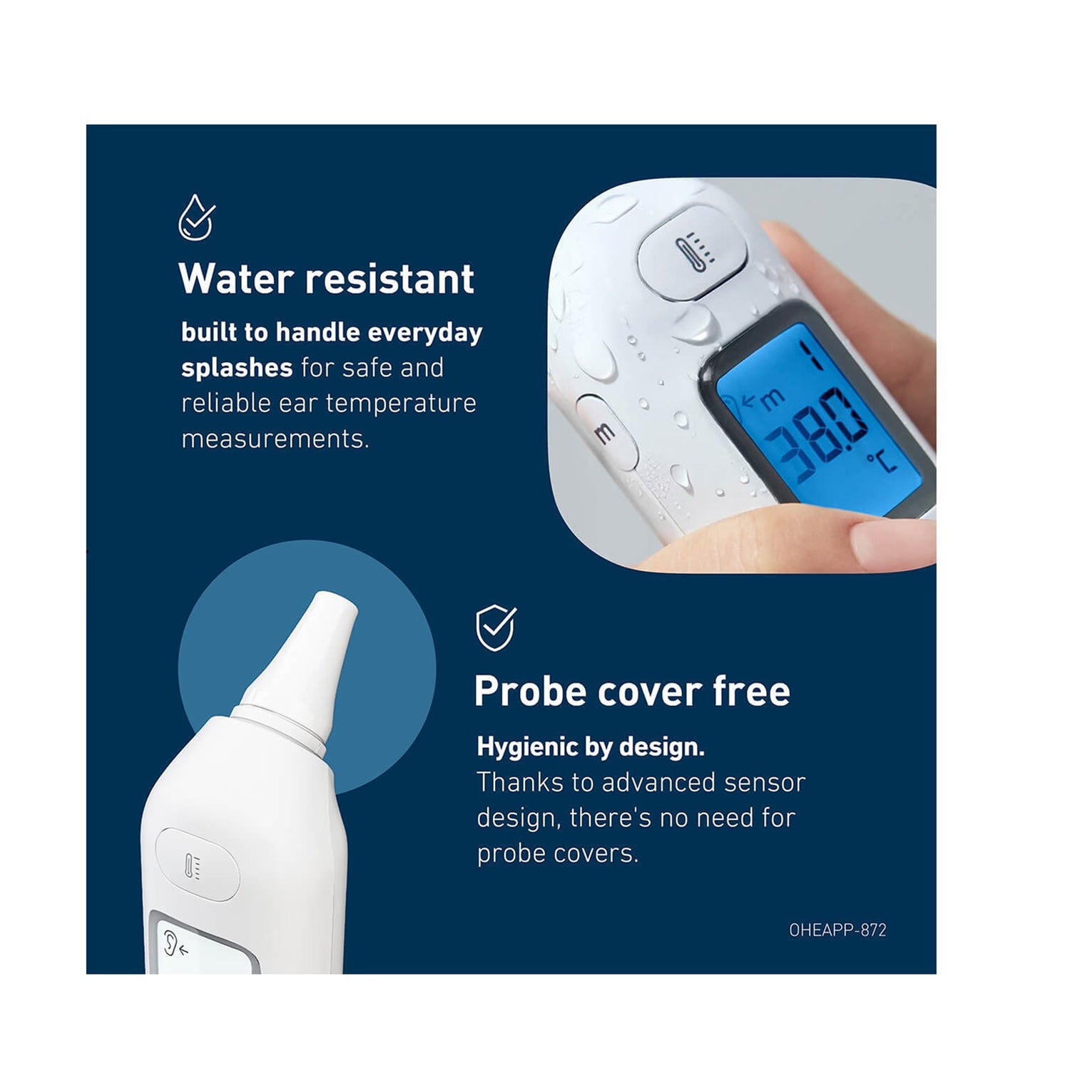 OMRON Gentle Temp 533 in-ear thermometer, imported from the UK