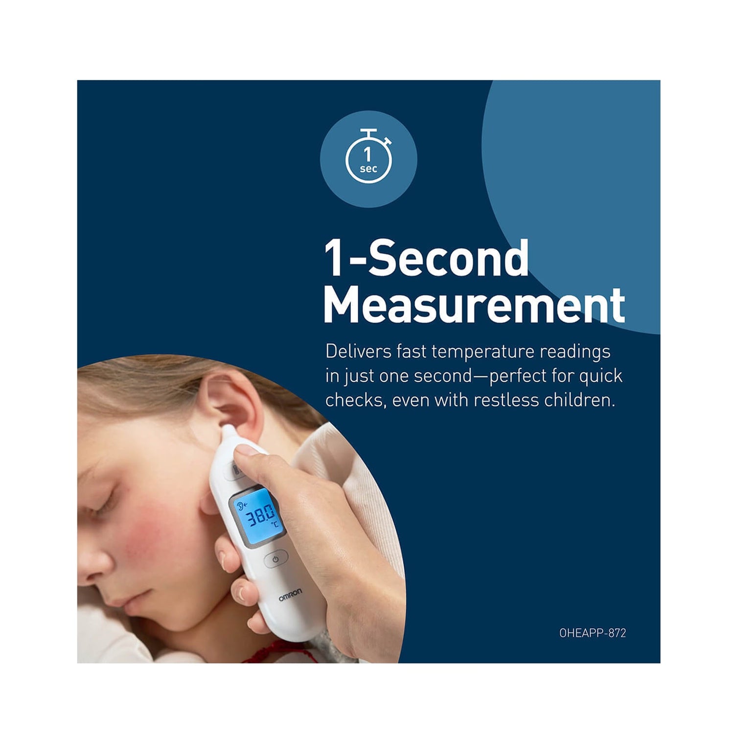 OMRON Gentle Temp 533 in-ear thermometer, imported from the UK