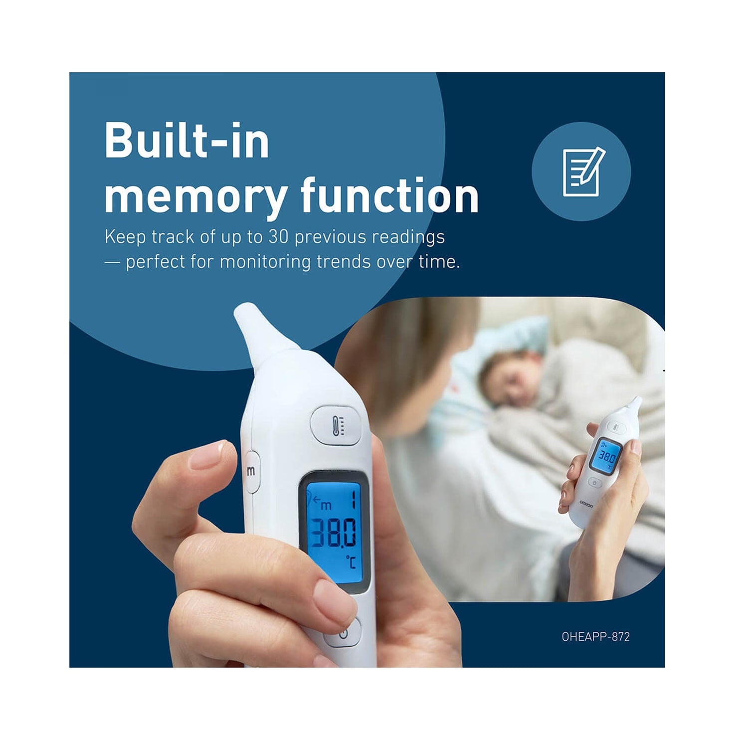 OMRON Gentle Temp 533 in-ear thermometer, imported from the UK