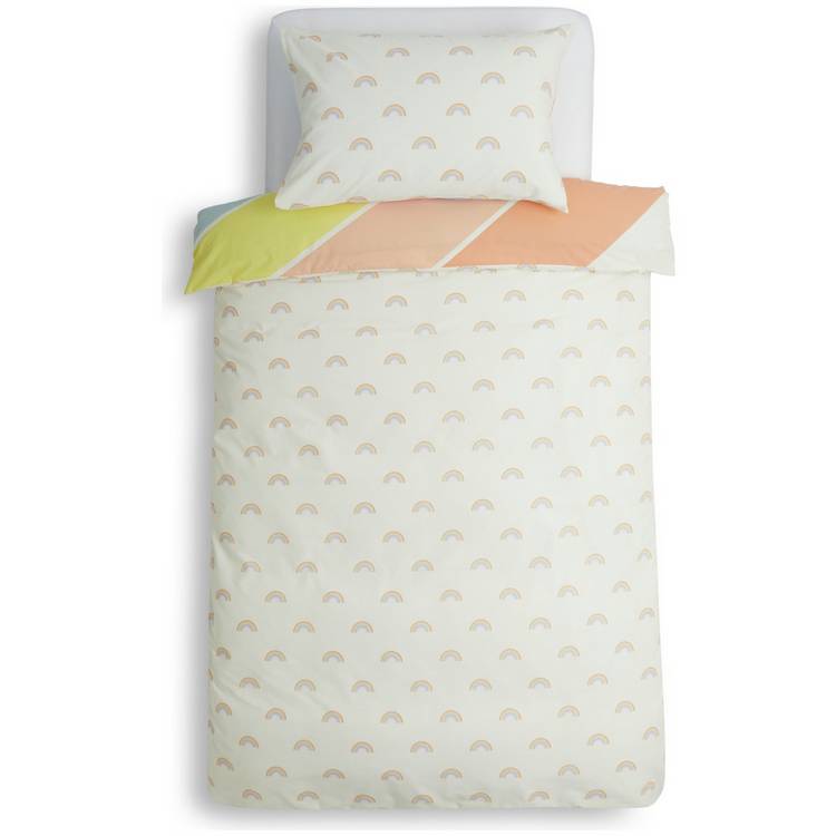 Habitat kids multicolour rainbow bedding set toddler, imported from the UK