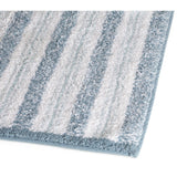 Habitat coastal horizontal stripe cotton bath mat blue white 80x50cm (British brand)