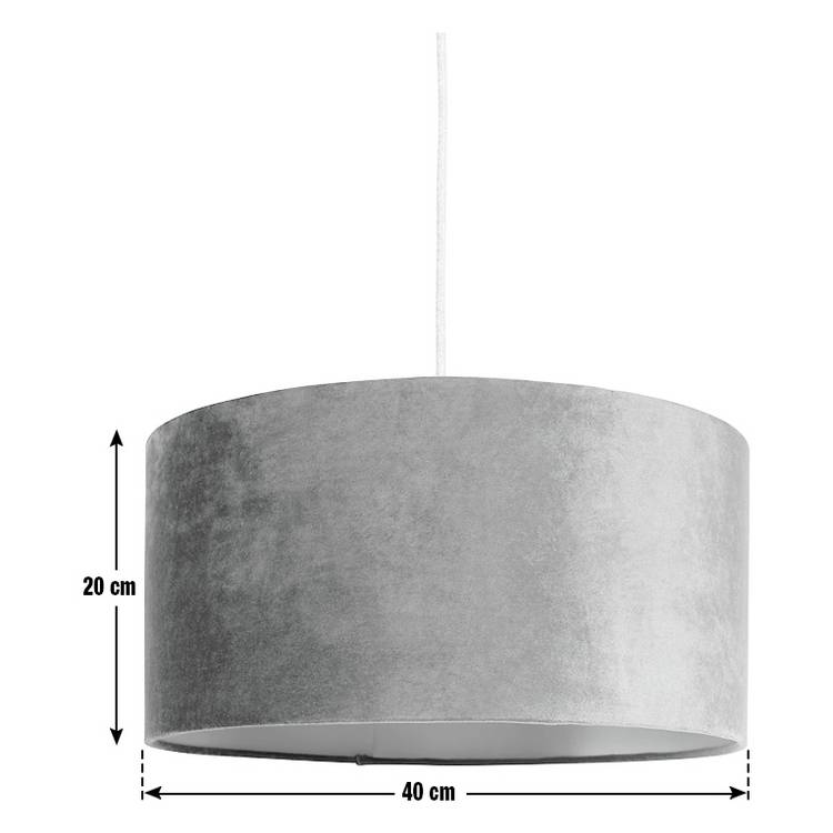 Habitat green velvet lampshade 40cm - British product